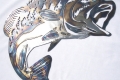 metal art design idea with fish