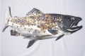 metal art design idea with fish