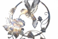 metal art design idea with hummingbird