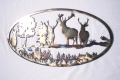 metal art design idea with deer
