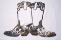 metal art design idea with boots