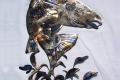 metal art design idea with fish